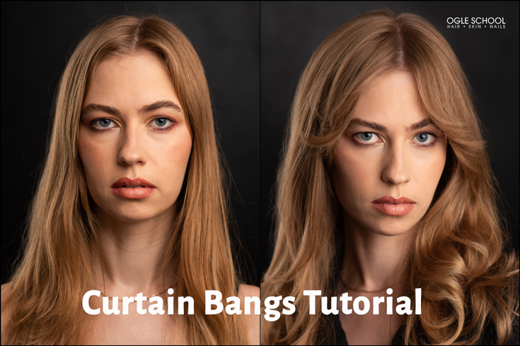 how to cut curtain bangs for round faces