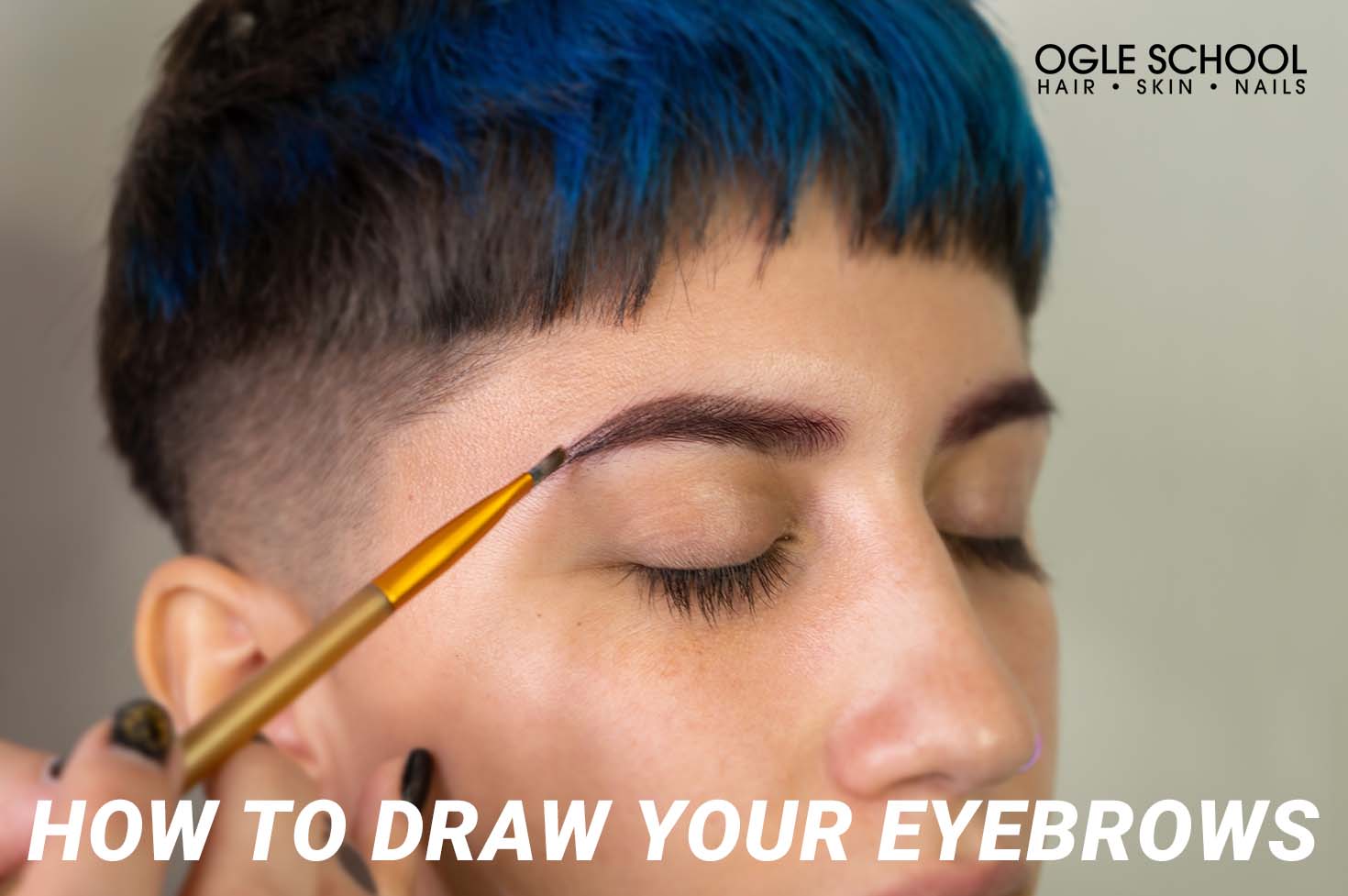 Tutorial How To Draw In Your Eyebrows Cosmetology School And Beauty